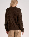 COCOA CABLE KNIT SWEATER
