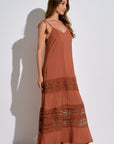 CLAY CROCHE MAXI W/SPAG STRAPS