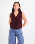 WARM CIDER SWEATER VEST
