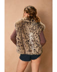 Wanderroot Faux Fur Vest: TAUPE BROWN