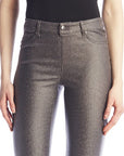 ILTM WILD PRINT PULL ON WAX JEANS