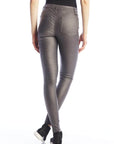 ILTM WILD PRINT PULL ON WAX JEANS