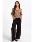 TAUPE CRISP MORNING SWEATER