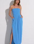 SKY BLUE STRAPLESS JUMPER