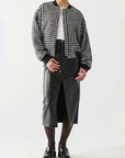 DEX HOUNDSTOOTH BOMBER JACKET