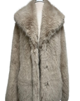 FC0171: The Celeste Fur Coat: Coffee / S