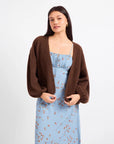 BROWN MARLEY DOLMAN SLV CARDIGAN