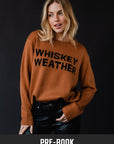 WHISKEY WEATHER BROWN SWEATER