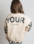 KIDS BE YOURSELF SWEATSHIRT/BEIGE
