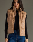 Tan Leather Vest