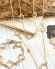 Clover quatrefoil medium necklace