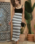 BLK & WHITE KNIT DRESS