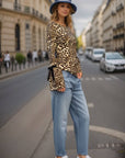 JANE BELL SLEEVE TOP (LEOPARD)-VT3387 : LEOPARD / 1XS-2S-2M-1L