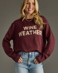 Wine Weather Sweater
