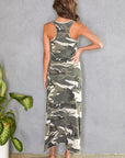 CAMO MAXI DRESS