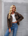 LEOPARD DENIM JACKET