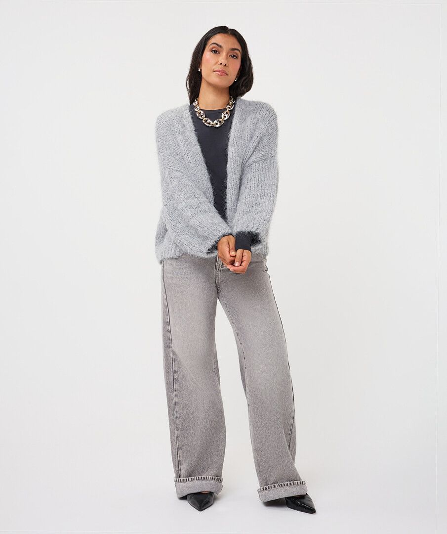 ESQUALO CARDIGAN W/BALLOON SLV