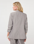ESQUALO 3/4 SLV HERRINGBONE BLAZER