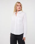 ESQUALO POPLIN BLOUSE W/OVERSIZED POCKET