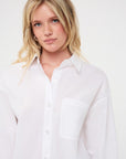 ESQUALO POPLIN BLOUSE W/OVERSIZED POCKET