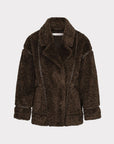 ESQUALO SHEARLING FAUX FUR JACKET