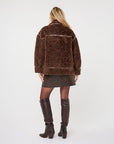 ESQUALO SHEARLING FAUX FUR JACKET