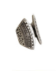 Handmade Brass Ring In Silver Plated - ZRC-044
