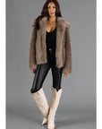 TWO TONE FUR JACKET