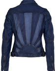 BLUE SUNSET LEATHER JACKET