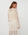 ESQUALO CROCHETED CARDIGAN