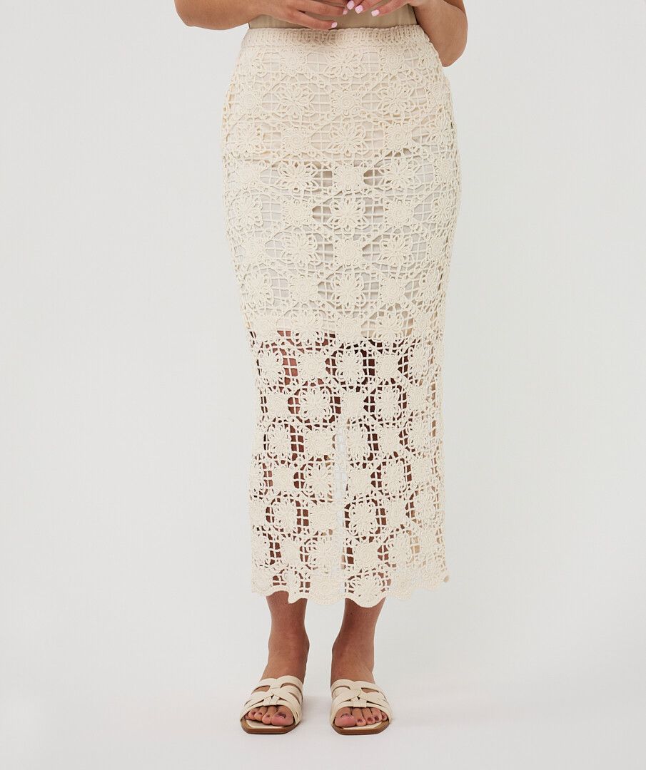ESQUALO CROCHET SKIRT