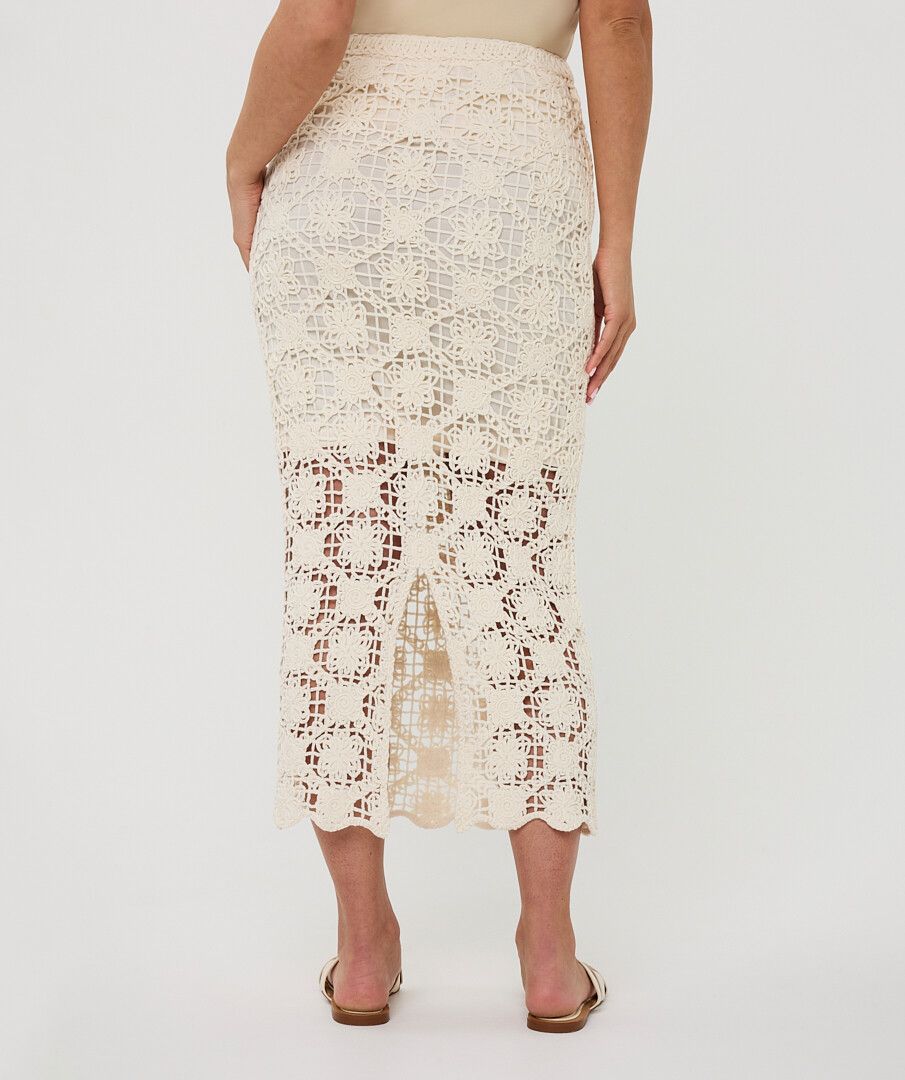 ESQUALO CROCHET SKIRT