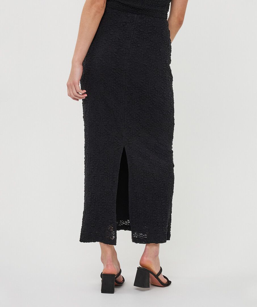 ESQUALO BLACK BUBBLE SKIRT