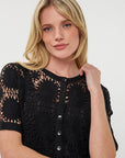 ESQUALO BLACK SHORT SLV CARDIGAN
