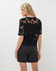 ESQUALO BLACK SHORT SLV CARDIGAN