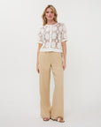 ESQUALO WHITE SHORT SLV CARDIGAN