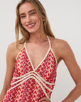 LONG MULTI COLOR CROCHET MAXI