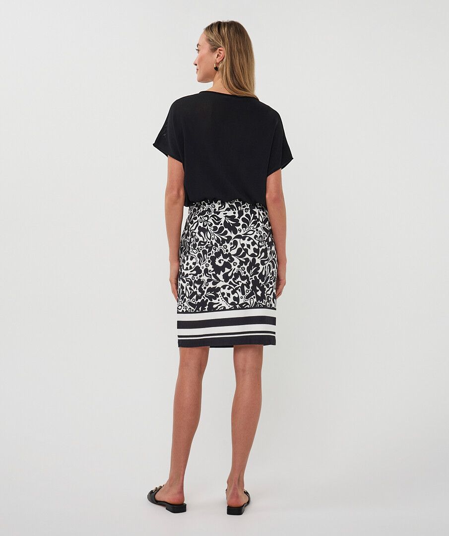 ESQUALO BLACK &amp; WHITE SKIRT