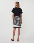 ESQUALO BLACK & WHITE SKIRT
