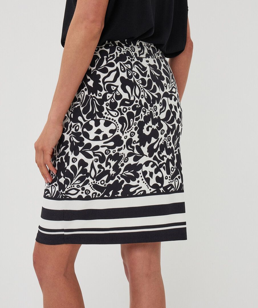 ESQUALO BLACK &amp; WHITE SKIRT