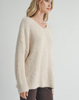 SADIE & SAGE V-NECK SWEATER
