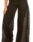 BLACK CROCHET PANT