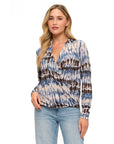 MULTI COLOR SURPLICE TOP