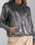 ELAN SILVER SWEATER HOODIE