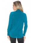TEAL SURLICE LONGSLVE TOP
