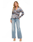 MULTI COLOR SURPLICE TOP