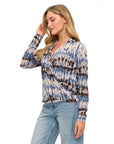 MULTI COLOR SURPLICE TOP