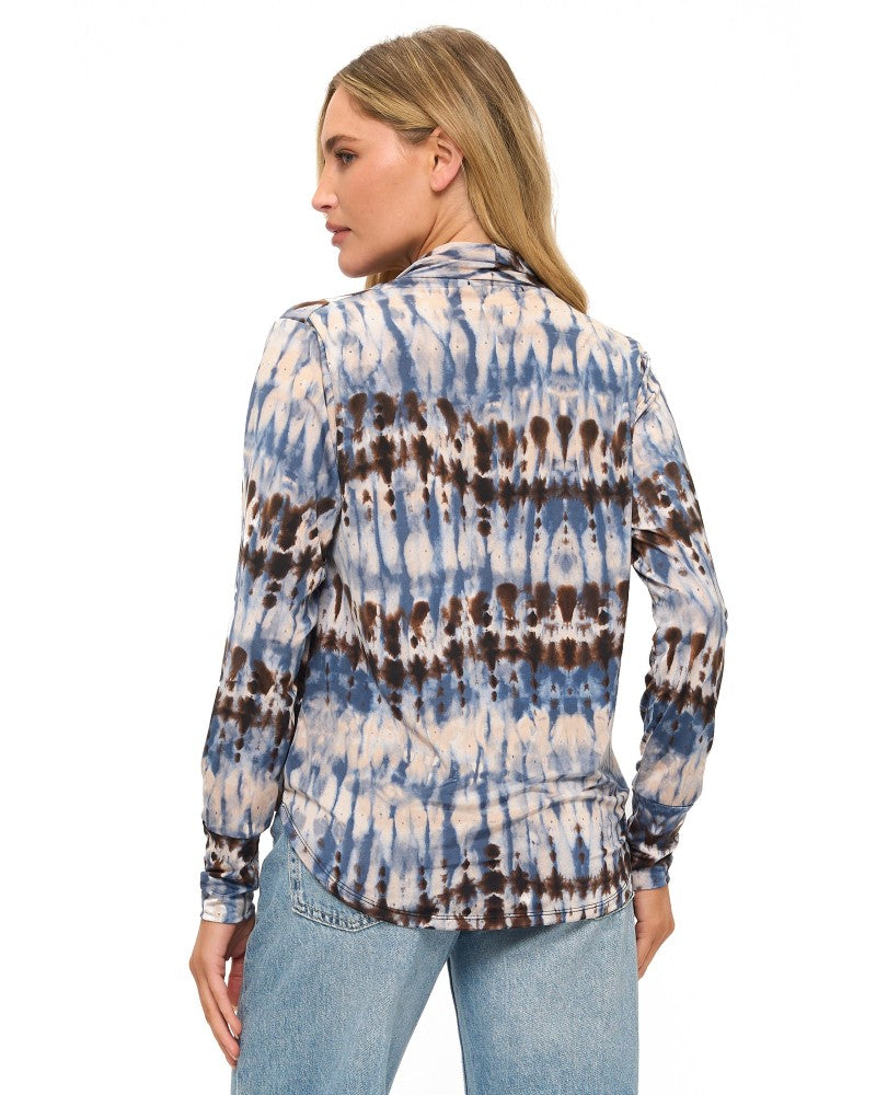 MULTI COLOR SURPLICE TOP