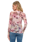 FLORAL MESH TOP
