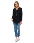 DOLMAN SLV ZIPPER TOP